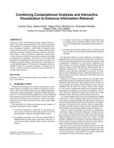 Combining Computational Analyses and Interactive Visualization to Enhance Information Retrieval