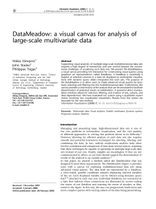 DataMeadow: a visual canvas for analysis of large-scale multivariate data Niklas Elmqvist