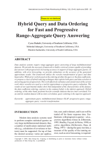 Hybrid Query and Data Ordering for Fast and Progressive Range-Aggregate Query Answering