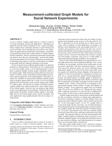 Measurement-calibrated Graph Models for Social Network Experiments