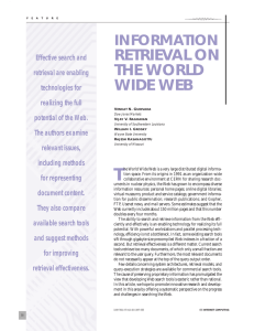 RETRIEVAL ON THE WORLD WIDE WEB INFORMATION