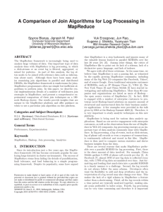 A Comparison of Join Algorithms for Log Processing in MapReduce