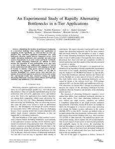 An Experimental Study of Rapidly Alternating Bottlenecks in n-Tier Applications