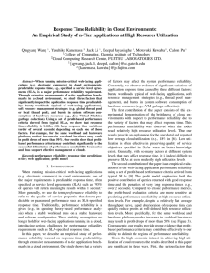 Response Time Reliability in Cloud Environments: