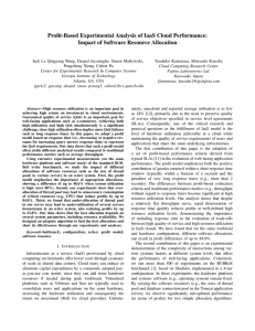 Profit-Based Experimental Analysis of IaaS Cloud Performance: