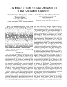 The Impact of Soft Resource Allocation on n-Tier Application Scalability