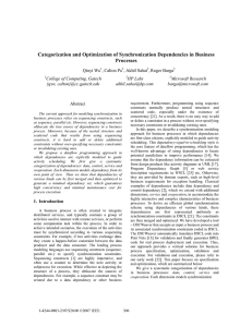 Wu', Categorization Optimization Synchronization Dependencies