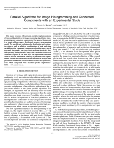 Parallel Algorithms for Image Histogramming and Connected D A. B