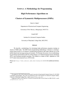 S : A Methodology for Programming High Performance Algorithms on