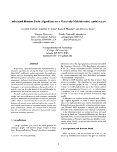 Advanced Shortest Paths Algorithms on a Massively-Multithreaded Architecture