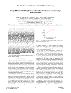 Energy-Efﬁcient Scheduling for Best-Effort Interactive Services to Achieve High Response Quality