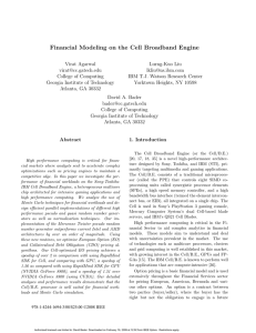 Financial Modeling on the Cell Broadband Engine