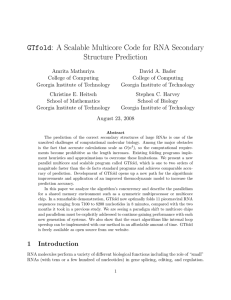 : A Scalable Multicore Code for RNA Secondary GTfold Structure Prediction