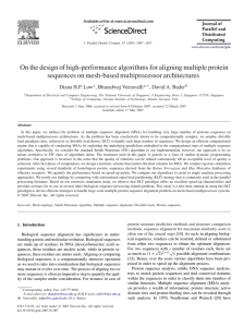 On the design of high-performance algorithms for aligning multiple protein