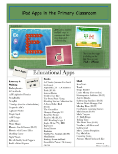 iPad Apps in the Primary Classroom