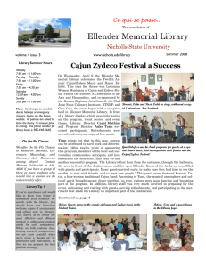 Ellender Memorial Library Cajun Zydeco Festival a Success Ce qui se passe...