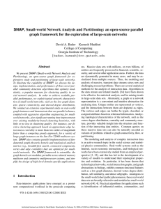 SNAP, Small-world Network Analysis and Partitioning: an open-source parallel