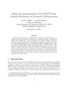 Design and Implementation of the HPCS Graph