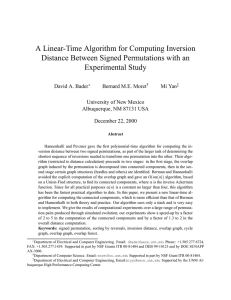 A Linear-Time Algorithm for Computing Inversion Experimental Study