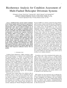 Bicoherence Analysis for Condition Assessment of Multi-Faulted Helicopter Drivetrain Systems