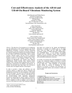 Cost and Effectiveness Analysis of the AH-64 and