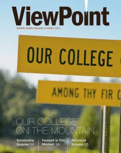 OUR COLLEGE ON THE MOUNTAIN  Advanced