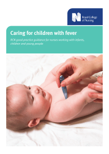 Caring for children with fever children and young people