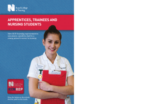 APPRENTICES, TRAINEES AND NURSING STUDENTS How RCN learning representatives