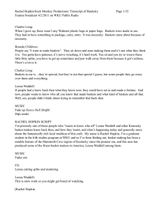 Rachel Hopkin/Sock Monkey Productions: Transcript of Basketry Page 1/32