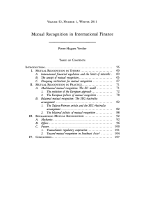 Mutual  Recognition  in  International  Finance 52, 2011