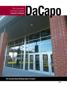 DaCapo The University of South Carolina School of Music