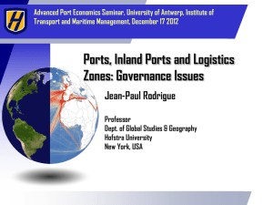 Advanced Port Economics Seminar, University of Antwerp, Institute of
