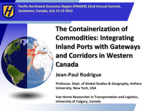 The Containerization of Commodities: Integrating Inland Ports with Gateways and Corridors in Western