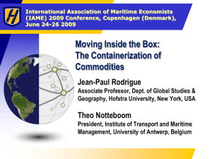 International Association of Maritime Economists (IAME) 2009 Conference, Copenhagen (Denmark),