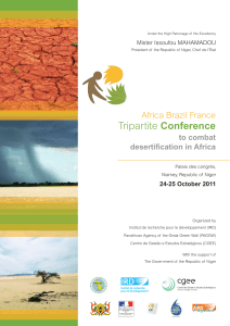 Conference Africa	Brazil	France to combat desertification in Africa