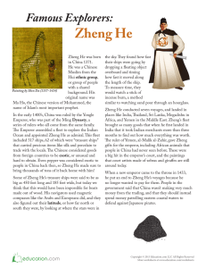 Zheng He Famous Explorers: