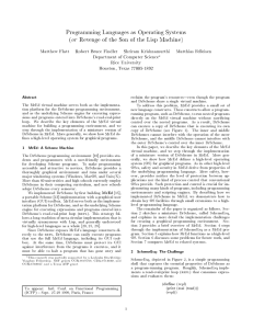 Programming Languages as Operating Systems (