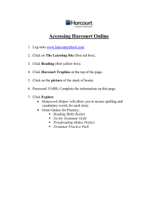 Accessing Harcourt Online