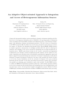 An Adaptive Object-oriented Approach to Integration