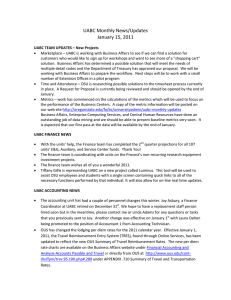 UABC Monthly News/Updates  January 15, 2011 