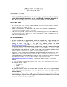 UABC Monthly News/Updates  November 22, 2011 