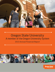 Oregon State University A member of the Oregon University System