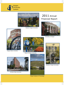 2011 Annual Financial Report Oregon