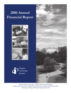 2006 Annual Financial Report Oregon University