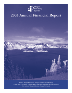 2005 Annual Financial Report Oregon University System
