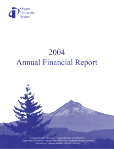 2004 Annual Financial Report Oregon University