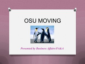 OSU MOVING Presented by Business Affairs/FA&amp;A