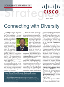 g Connecting with Diversity CORPORATE STRATEGIES R
