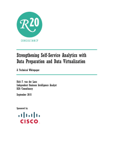 Strengthening Self-Service Analytics with Data Preparation and Data Virtualization