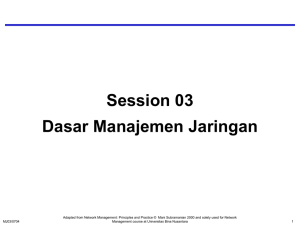 Session 03 Dasar Manajemen Jaringan